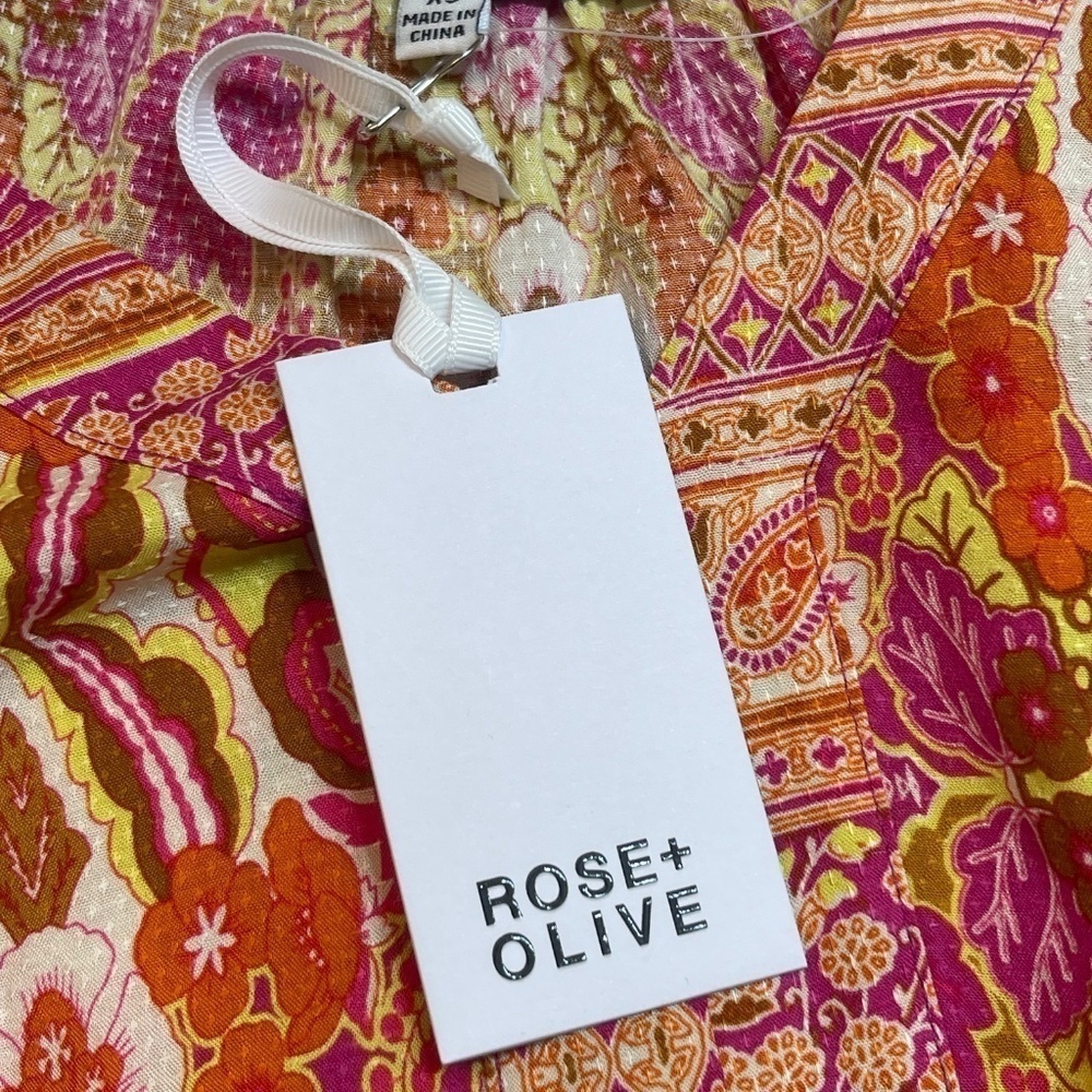 Rose + Olive NWT Multicolor Sleeveless Tank Top (Size XS) - Picture 3 of 8